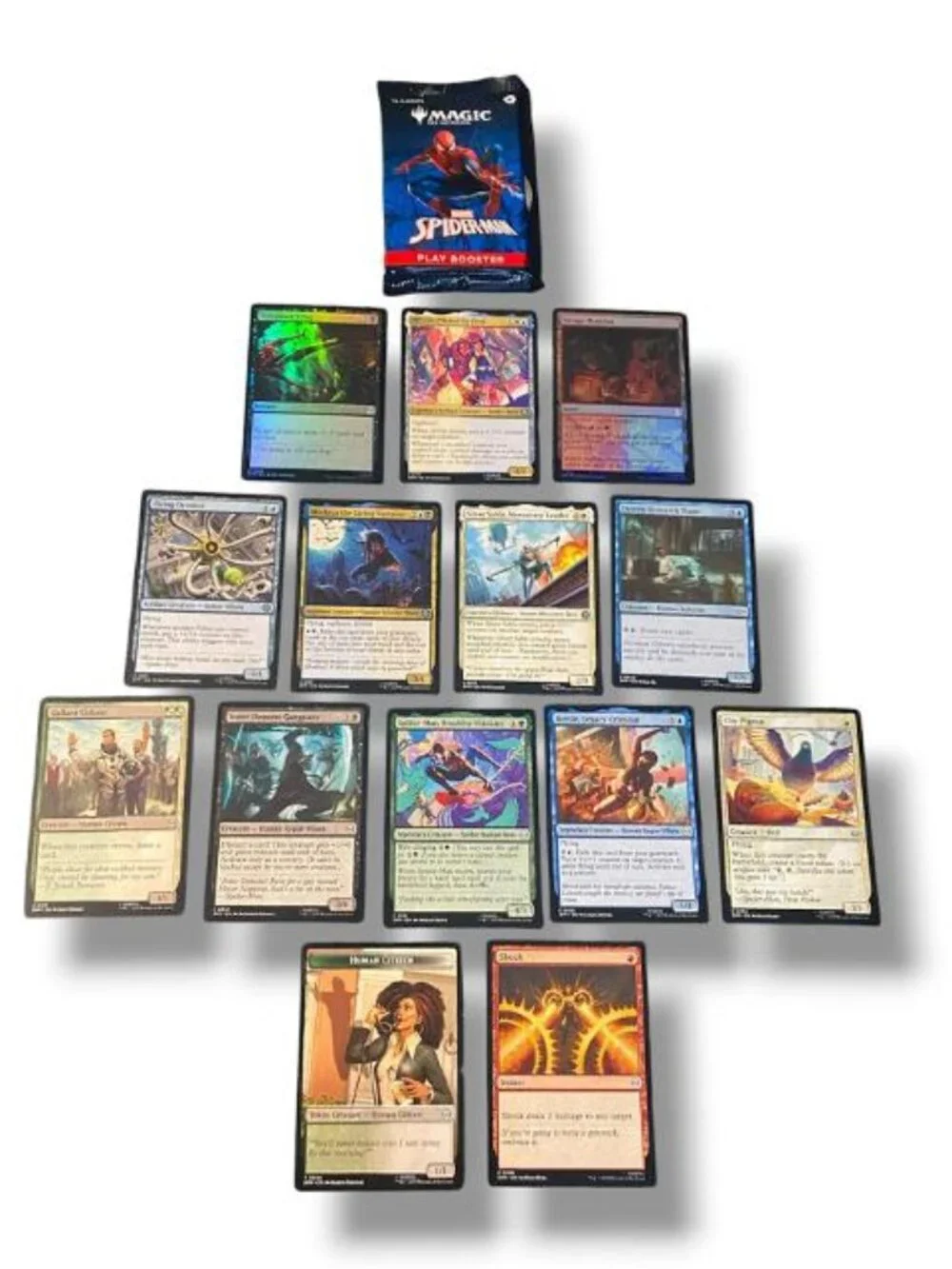 NEW - 13PC Magic the Gathering Marvel SPIDERMAN Play Booster Pack - RIPPED